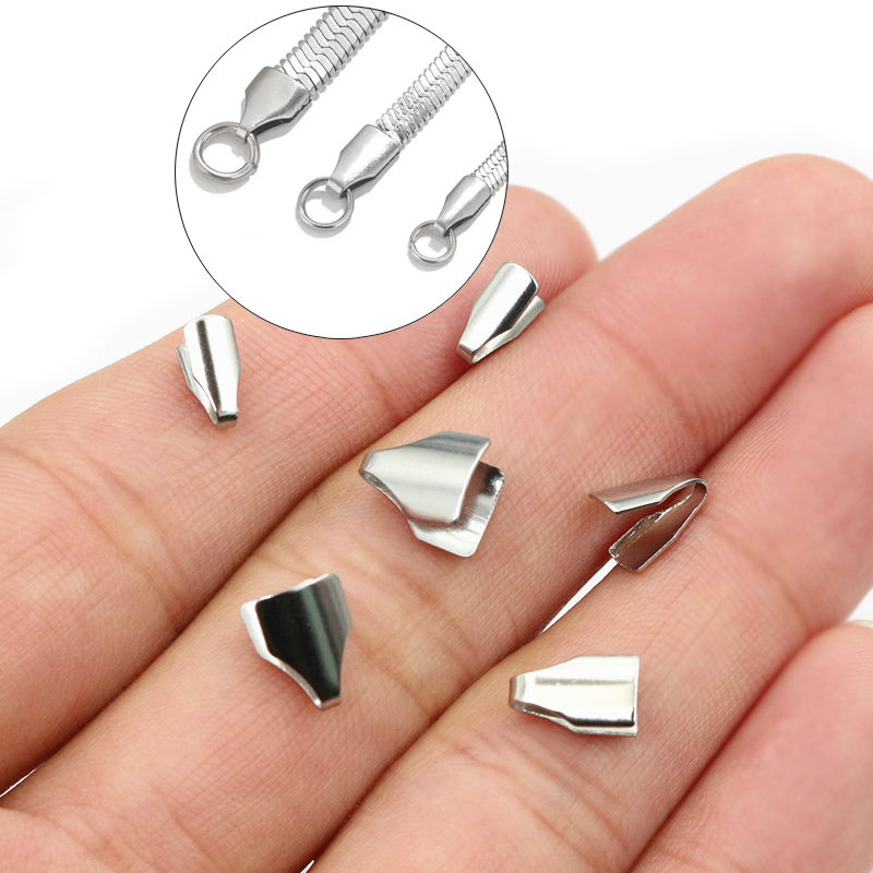 Jewelry Making Chain - 100 adet paslanmaz çelik 2-7mm düz