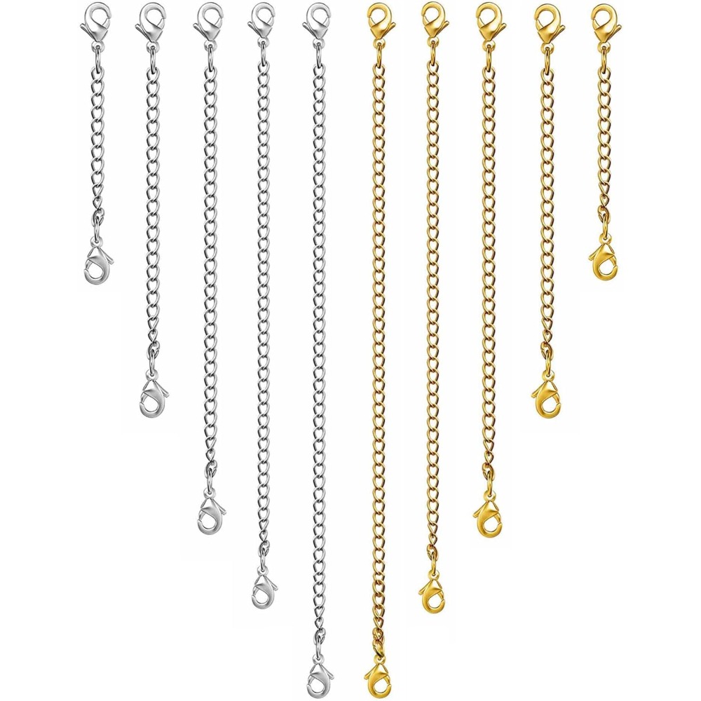 Jewelry Making Chain - 10 adet zincir uzatıcılar kolyeler için