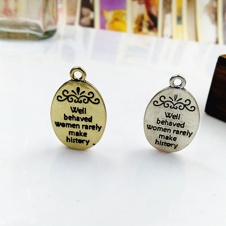 Jewelry Making History - 20 adet/grup 16x21mm iyi kalpli kadınlar