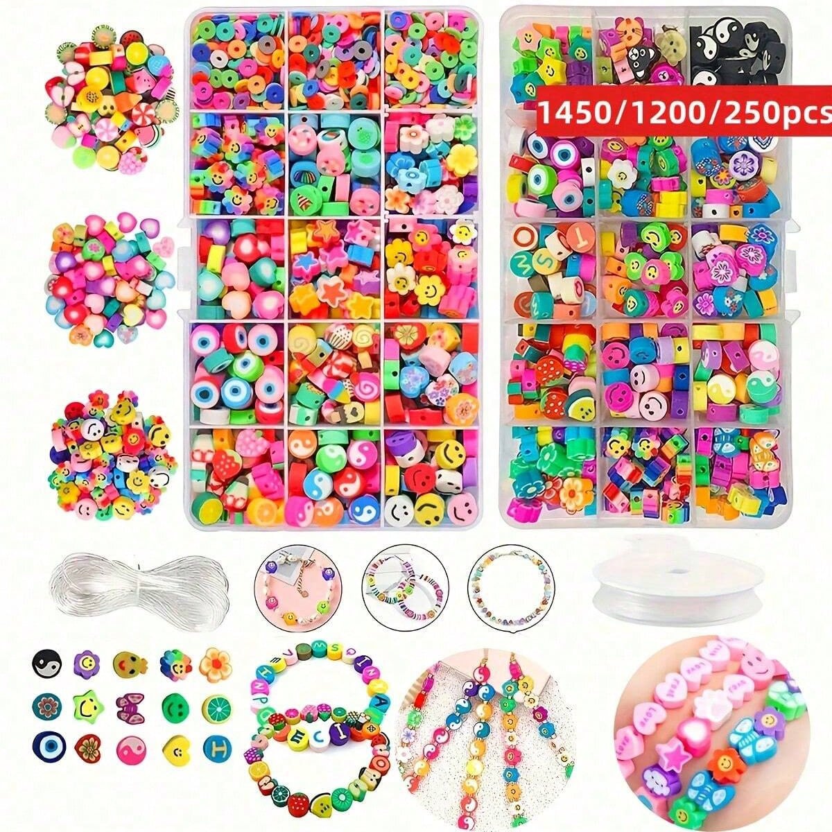 Jewelry Making Soldering Kit - 1450/1200/250 adet Polimer Kil Boncuk Seti,