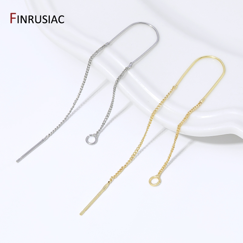 Jewelry Making Chain - 18 Ayar Altın Kaplama Pirinç Uzun