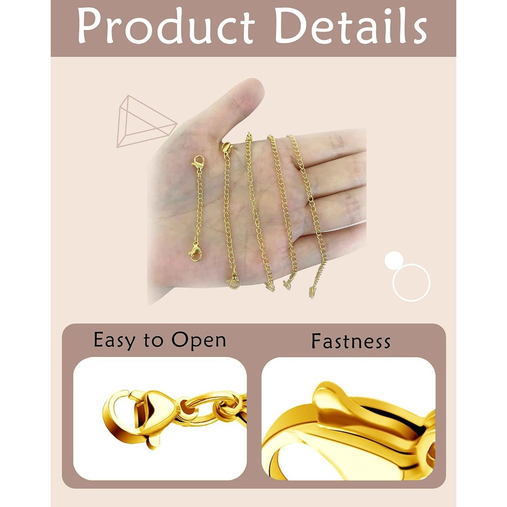 10 adet zincir uzatıcılar koly - Jewelry Making Chain incelemesi ve fiyatı