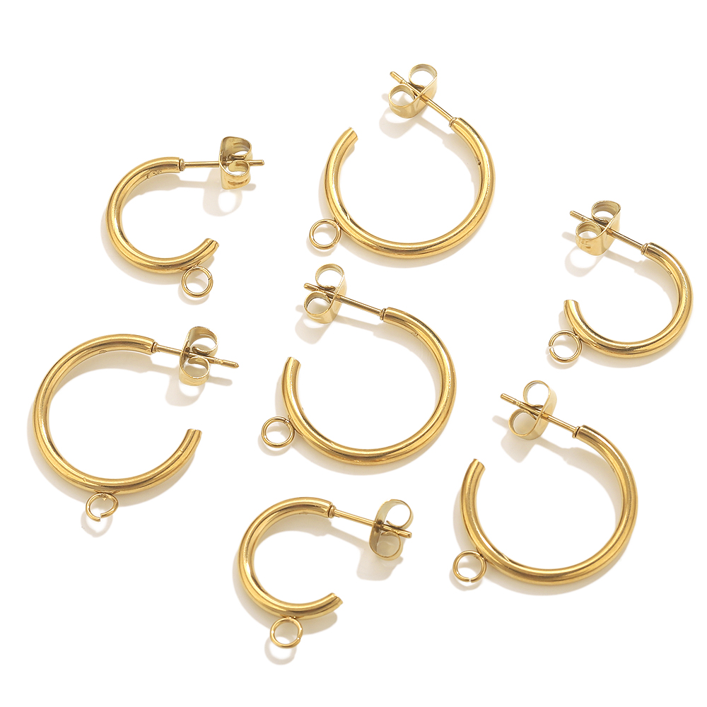6 adet Paslanmaz Çelik C-şekil - Jewelry Making Materials Wholesale incelemesi ve fiyatı