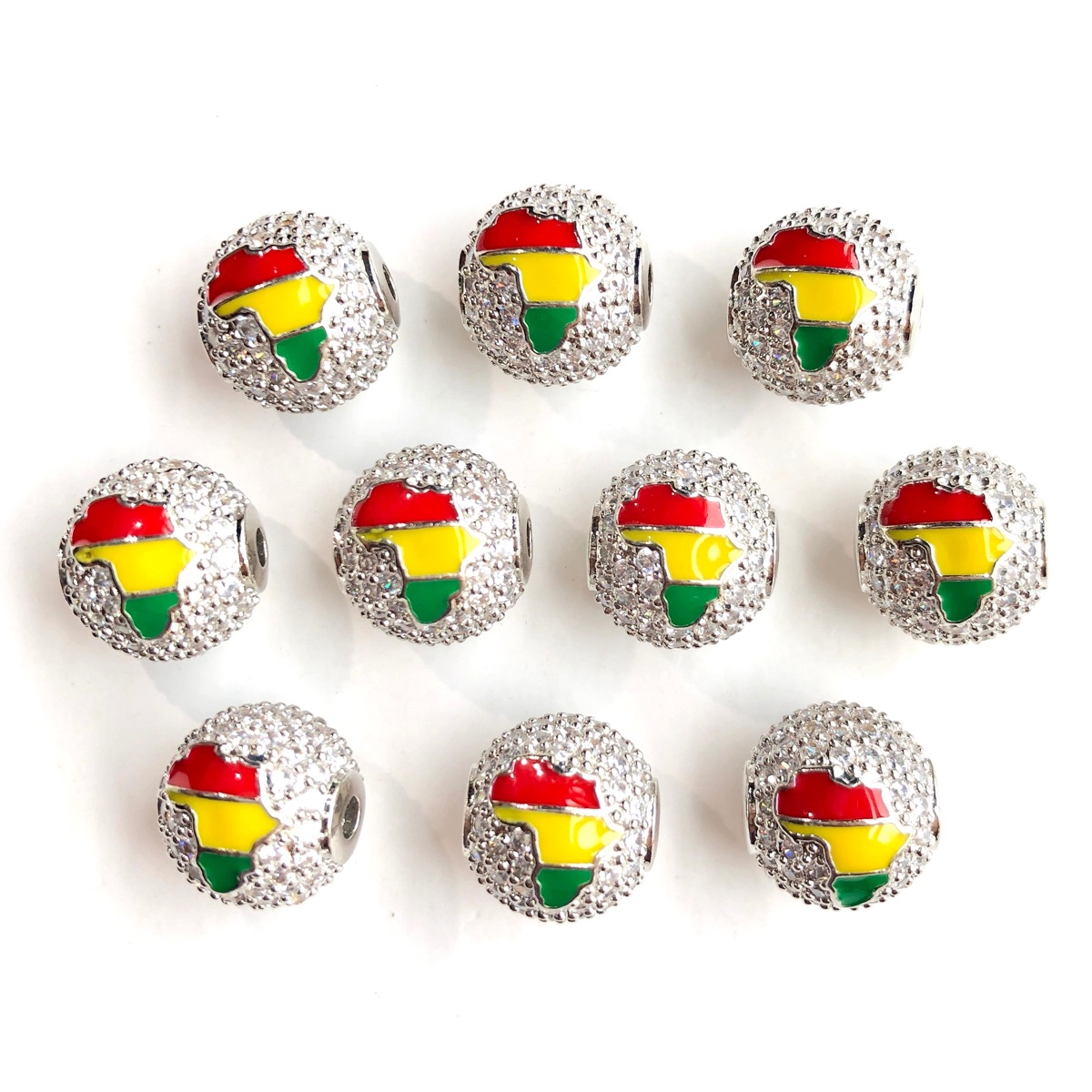 6 adet 12mm Kırmızı Sarı Yeşil - Jewelry Making History incelemesi ve fiyatı