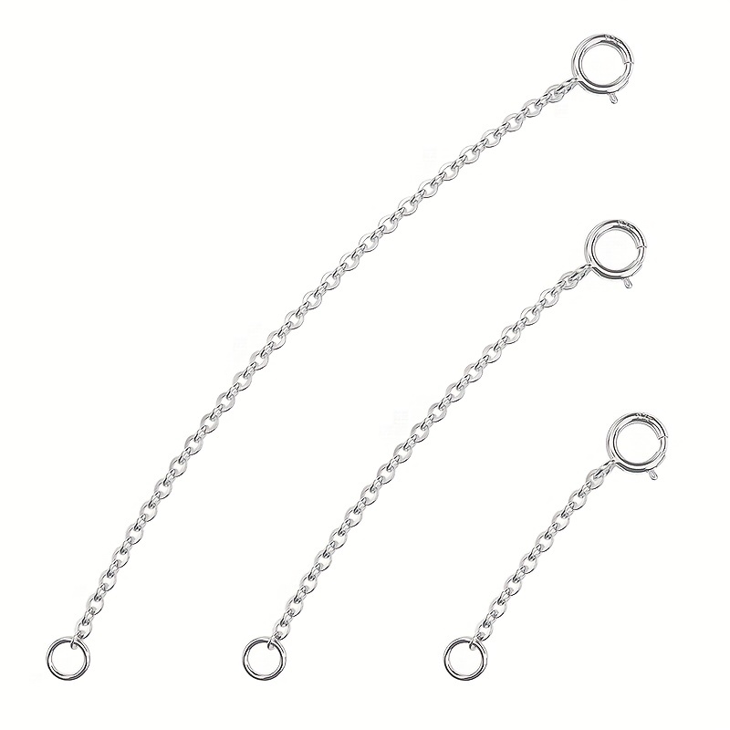 3 adet yaylı toka uzatma zinci - Jewelry Making Chain incelemesi ve fiyatı