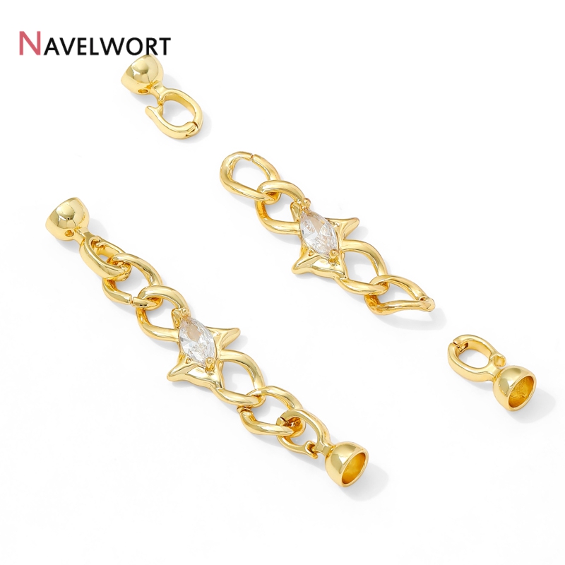 14K Altın Kaplama Pirinç Zirko - Jewelry Making Chain incelemesi ve fiyatı