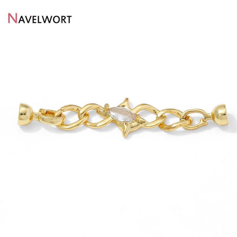 14K Altın Kaplama Pirinç Zirko - Jewelry Making Chain incelemesi ve fiyatı