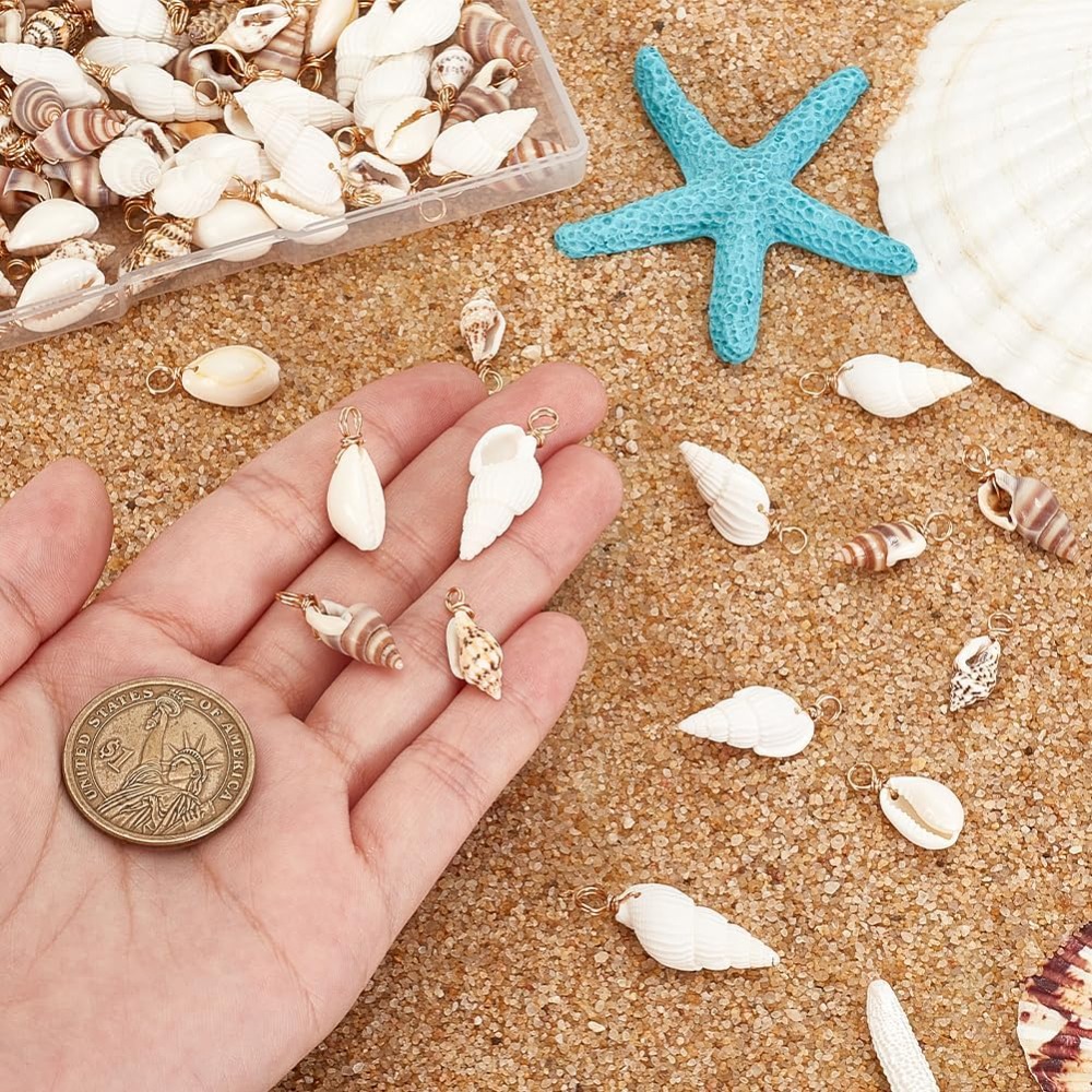 100 adet 4 Stilleri Doğal Kabu - Jewelry Making Kit For Beginners incelemesi ve fiyatı