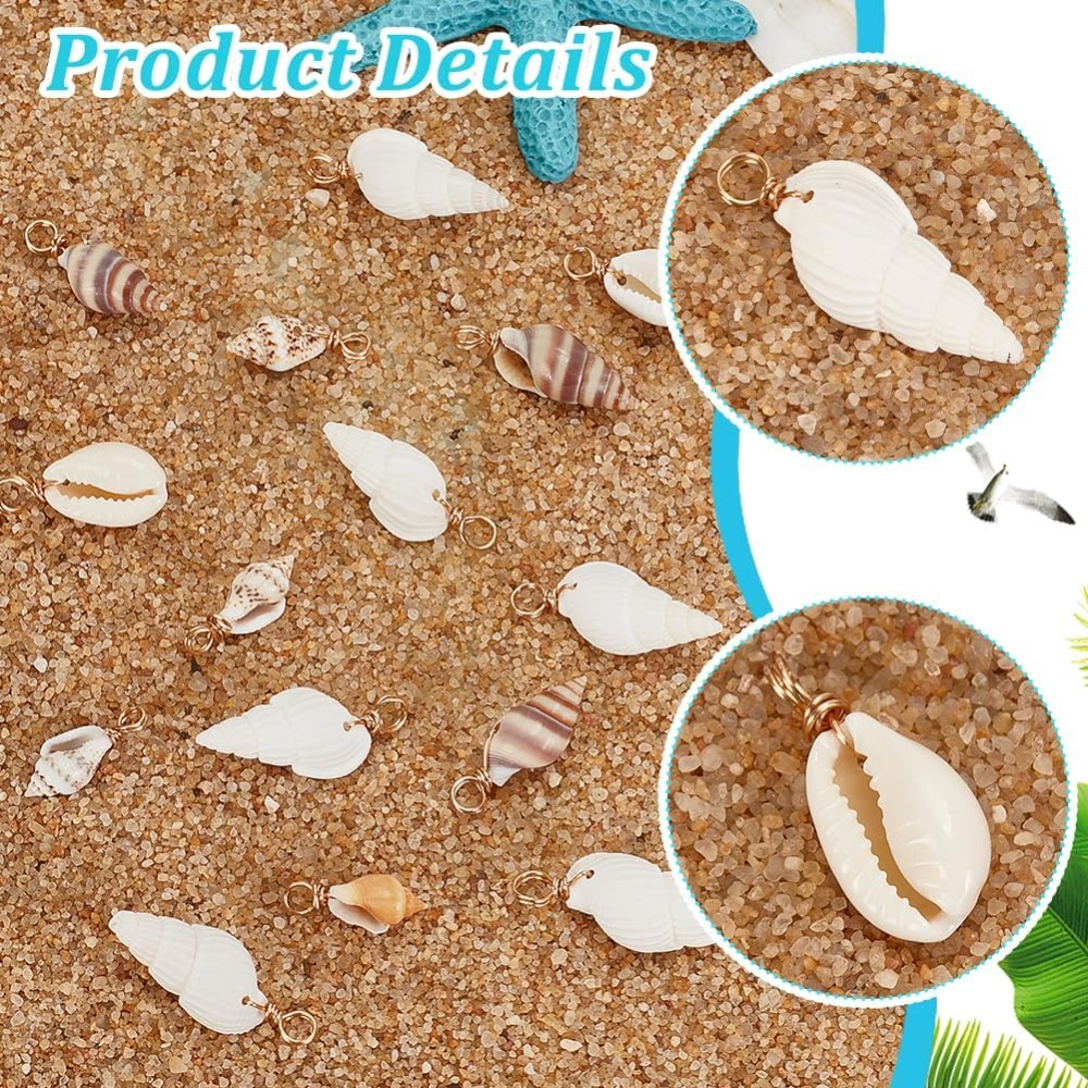 100 adet 4 Stilleri Doğal Kabu - Jewelry Making Kit For Beginners incelemesi ve fiyatı