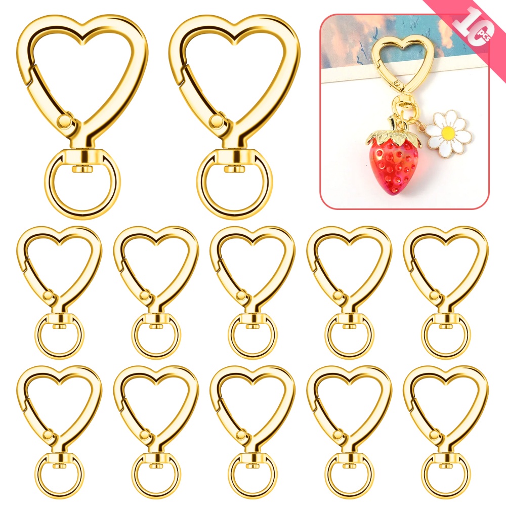 10 adet Metal Kalp Istakoz Pen - Jewelry Making Kit For Beginners incelemesi ve fiyatı