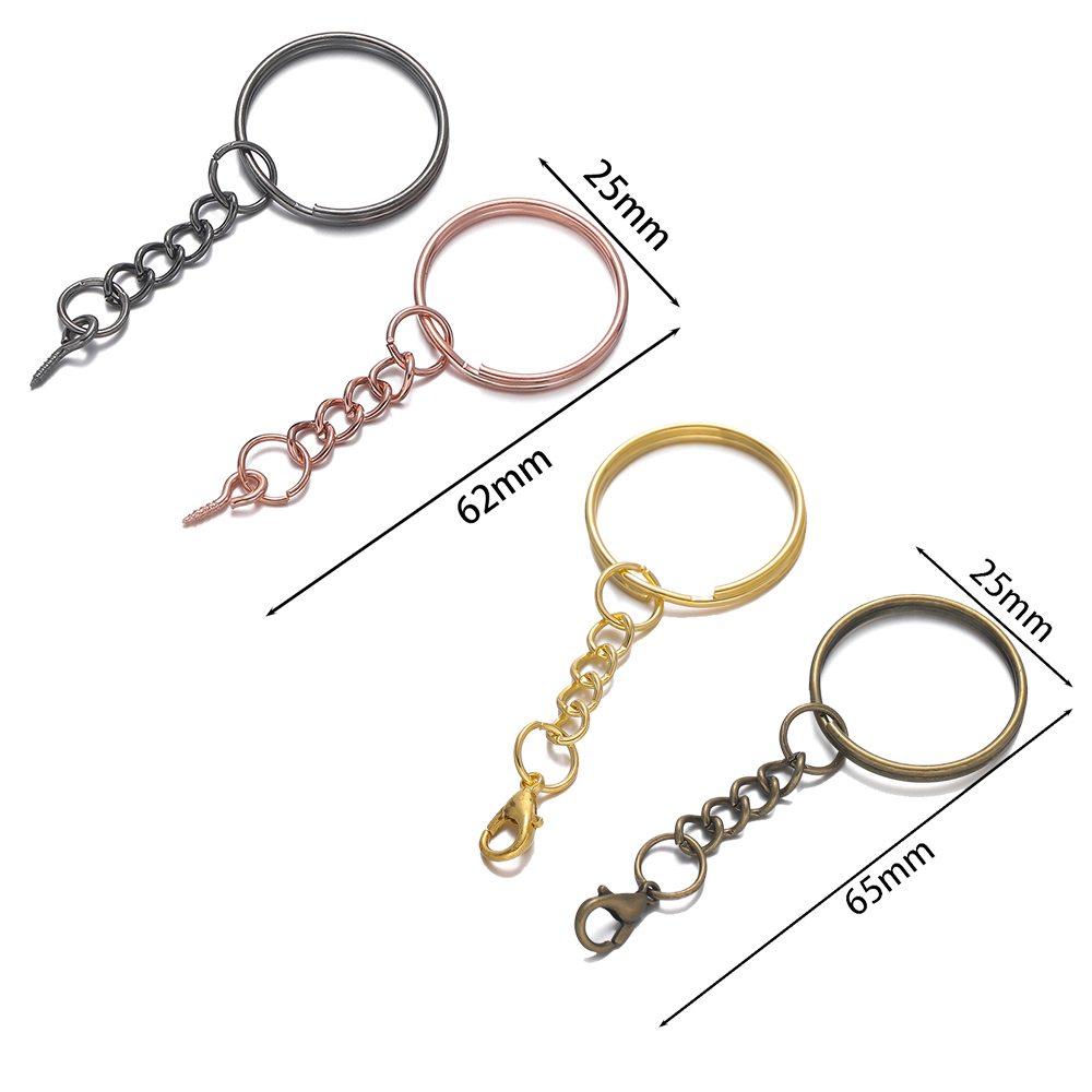 10 adet/grup 25mm vida gözlü i - Jewelry Making Chain incelemesi ve fiyatı